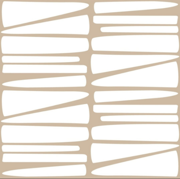 Angle Abstract White & Natural Napkins 40*40cm Set of 4