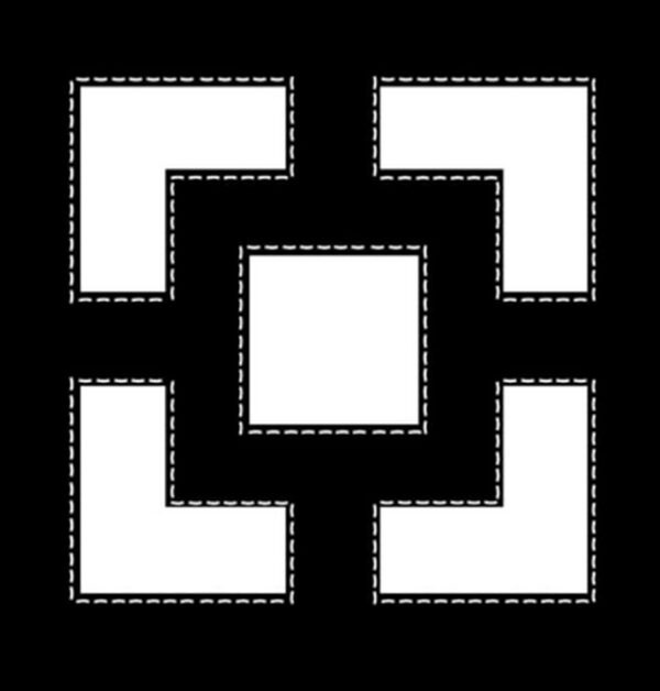 Solid Square Napkins Black 40*40cm Set of 4