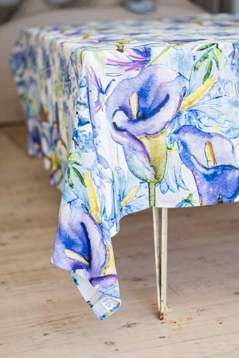Water Colour Drip-Dry Tablecloth