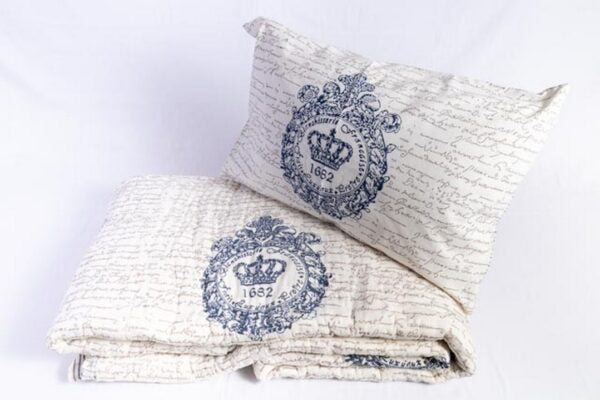 French Block Print Quilt Cotton Natural 220*240cm