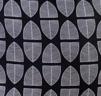 Banana Leaf Black Napkins 40*40 Set of 4 – 100% Indian Cotton Hand Block Printed
