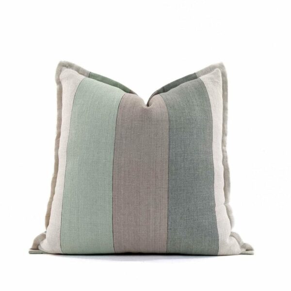 3 Stripe Greens Cushion Cover