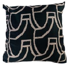African Dance Black Cushion Cover