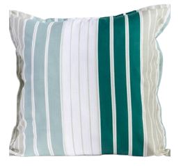 SUMMER STRIPES GREENS CUSHION COVER