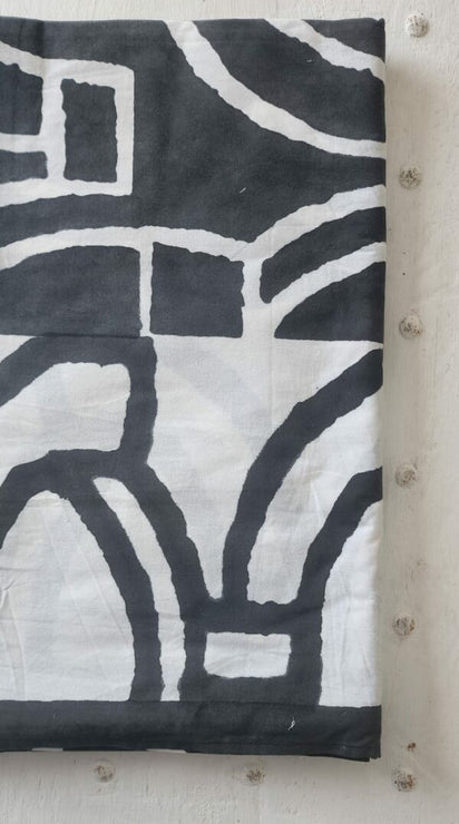 African Black Napkins 40*40cm Set of 4 – 100% Indian Cotton Hand Block Printed