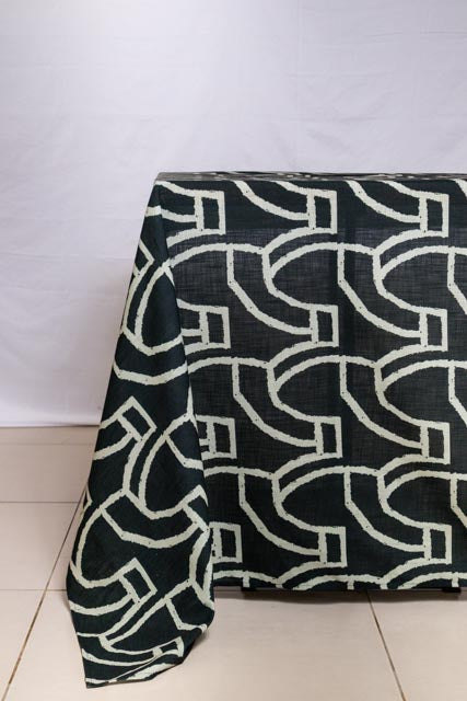 African Dance Black Drip-Dry Tablecloth