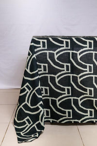African Dance Black Drip-Dry Tablecloth