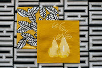 African Heartbeat Black & Natural Drip-Dry Tablecloth