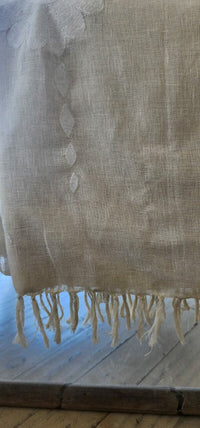 Falling Flower Soft Linen Feel Throw