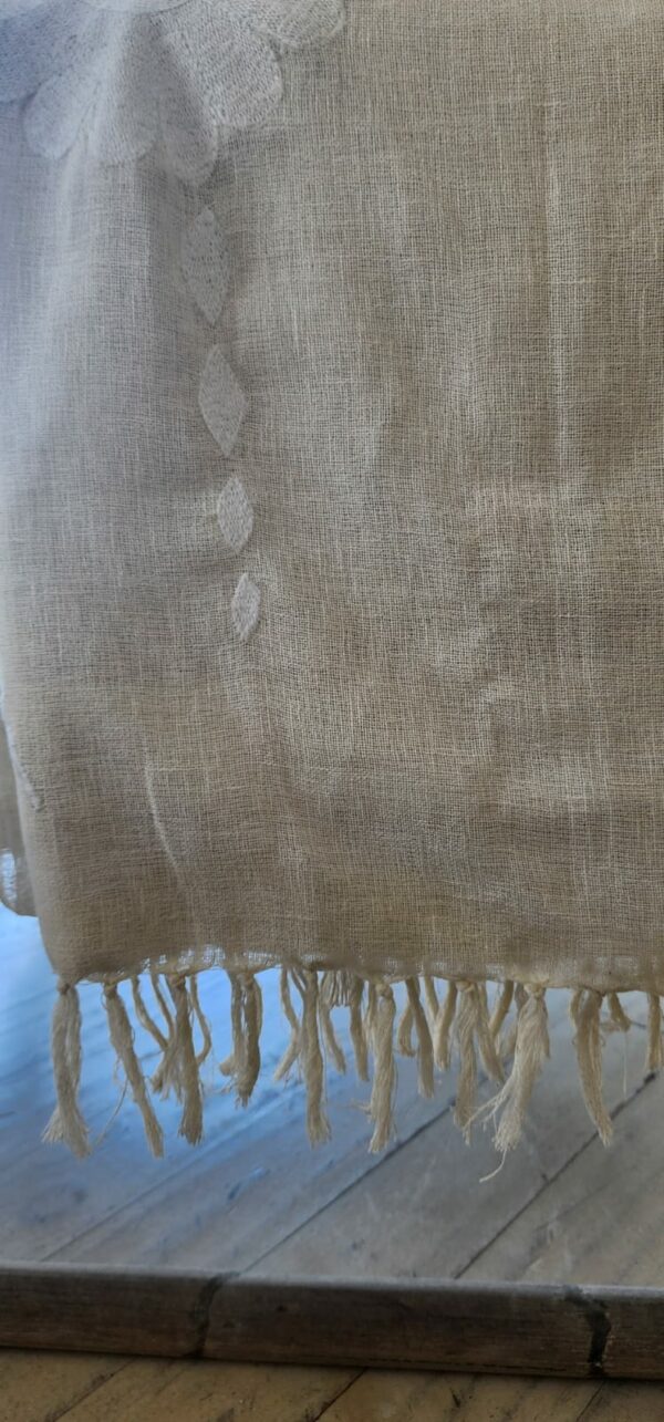 Falling Flower Soft Linen Feel Throw