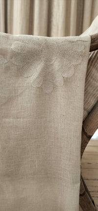 Falling Flower Soft Linen Feel Throw