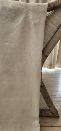 Falling Flower Soft Linen Feel Throw