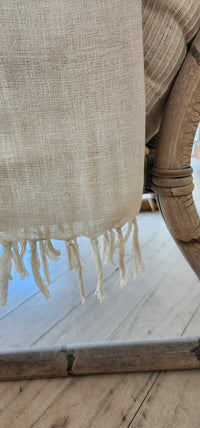 Falling Flower Soft Linen Feel Throw