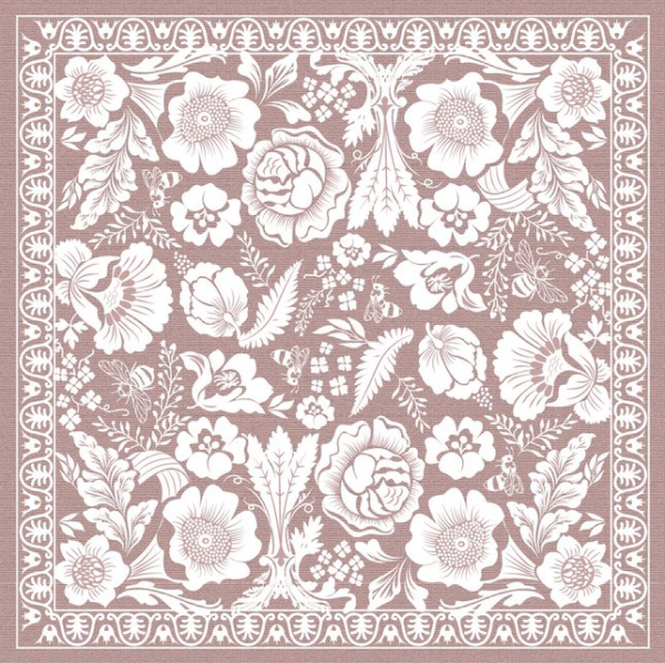 NATURAL FLOWER PINK CUSHION COVER