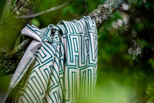 African Heartbeat Soft Green Linen Feel Throw 140*170cm