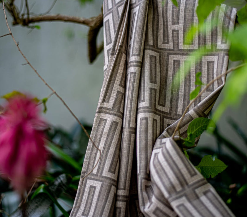 African Heartbeat Natural Linen Feel Throw 140*170cm