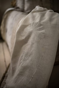 Falling Flower Soft Linen Feel Throw