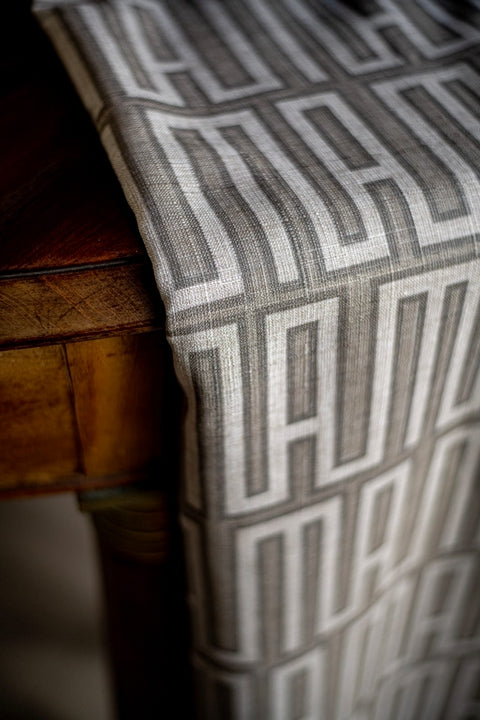 African Heartbeat Natural Linen Feel Throw 140*170cm