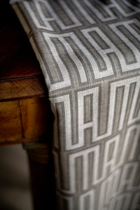 African Heartbeat Natural Linen Feel Throw 140*170cm