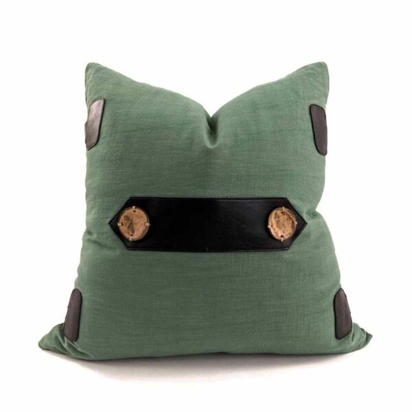 LEATHER SASH LINEN GREEN