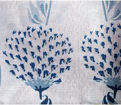 African Flower Blue Cushion Cover