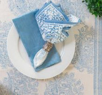 Blue Birds Tablecloth – 100% Cotton Indian Block Printed