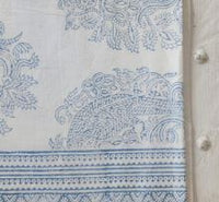 Blue Birds Tablecloth – 100% Cotton Indian Block Printed