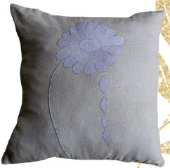 Falling Flower Natural Cushion