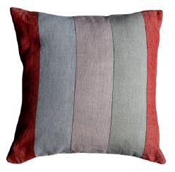 3 Stripe Coral Cushion Cover