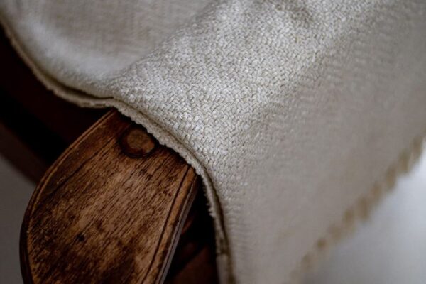 Raw Silk African Design – Hand Loom Natural